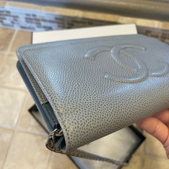 CHANEL
Light Blue Caviar Leather Timeless WOC Clutch Bag - Picture 15 of 16